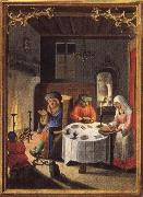 Simon Bening January,from the Da Costa Book of Hours china oil painting reproduction